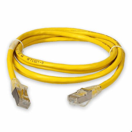 Add-On 10FT RJ-45 MALE TO RJ-45 MALE SHIELDED STRAIGHT YELLOW CAT6A STP PVC COPPER ADD-10FCAT6AS-YW